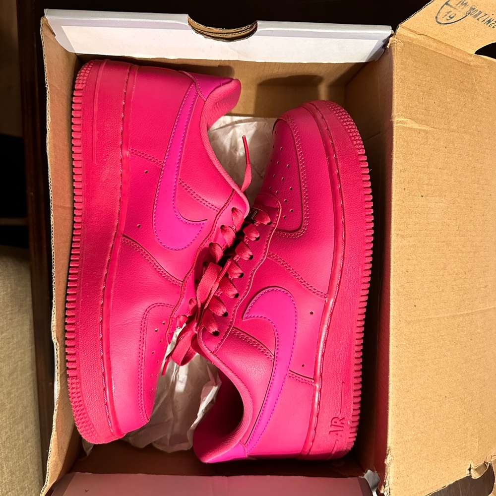 Nike Air Force 1 “Fireberry” Athletic Shoes